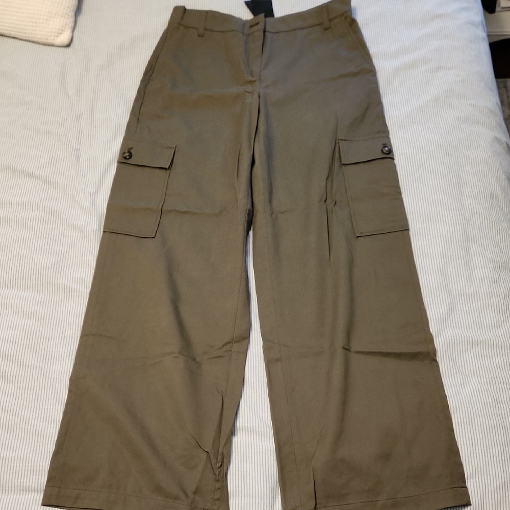 Wide Leg Carpenter Style Trousers